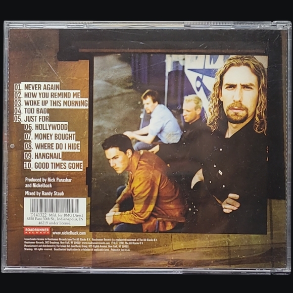 MUSIC CD  2001 "NICKELBACK" SILVER SIDE UP - Picture 3 of 3